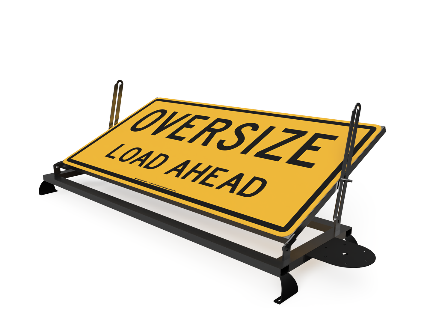 Pilot Vehicle Oversize Load Sign Frame and sign (Manual)