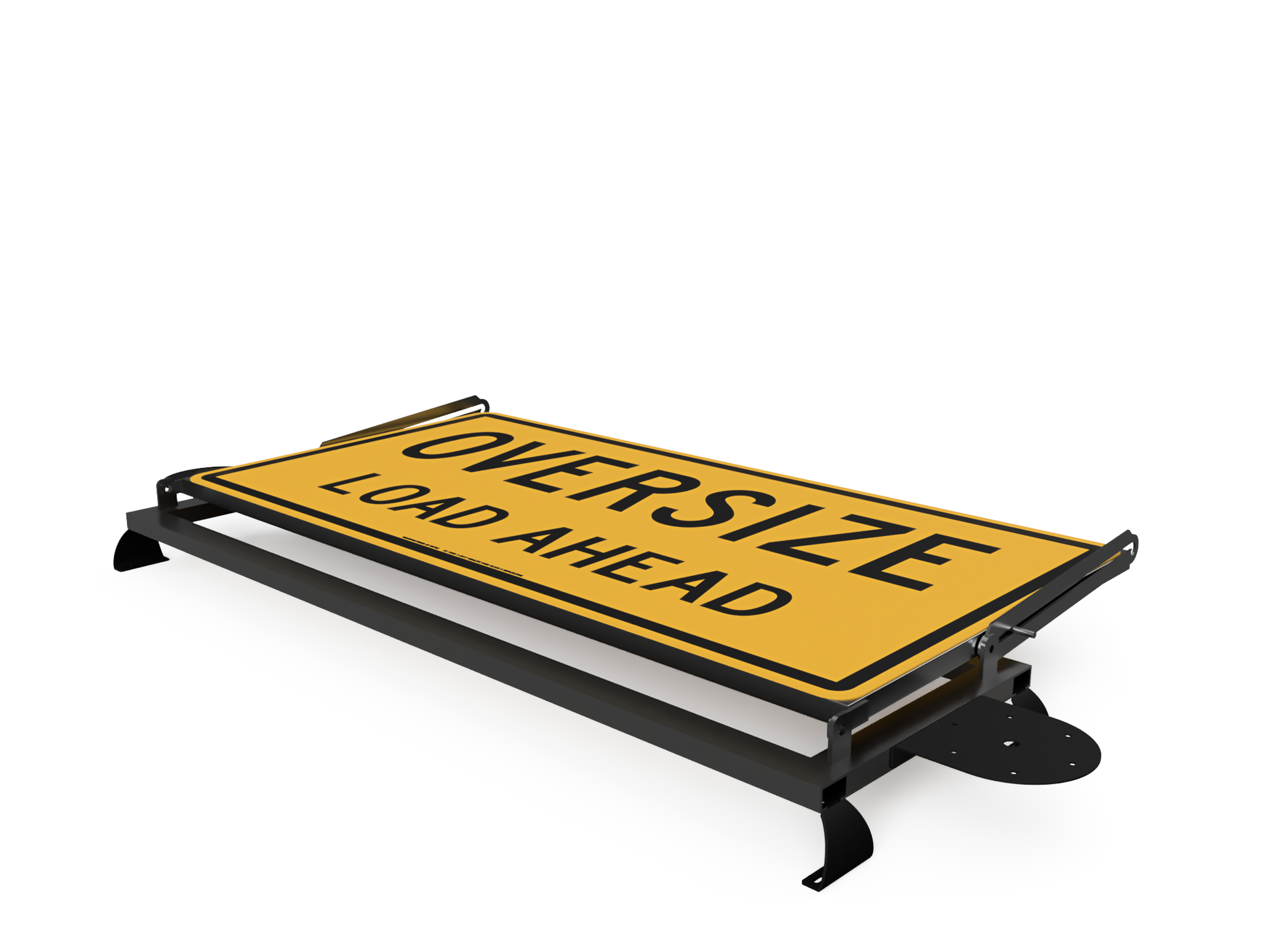 Pilot Vehicle Oversize Load Sign Frame and sign (Manual)